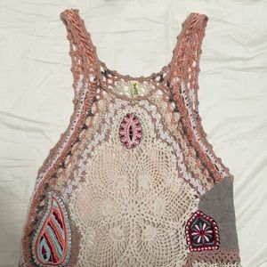 Free people crochet dress